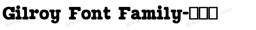 Gilroy Font Family字体转换